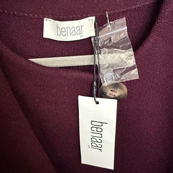 NWT Benaar Adira Asymmetrical Cape Jacket – Eggplant | One Size - Picture 8 of 10